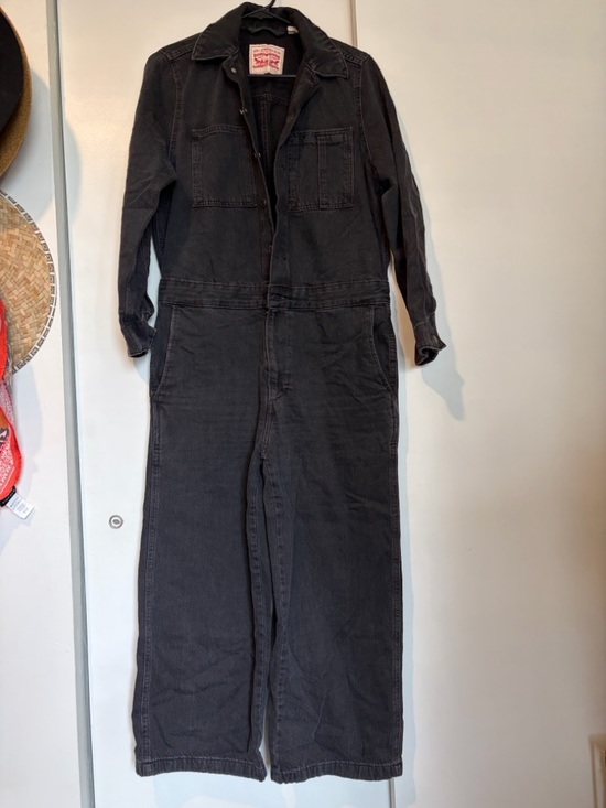 Levi's Pants - Levi's Black Long-Sleeve Utility Jumpsuit